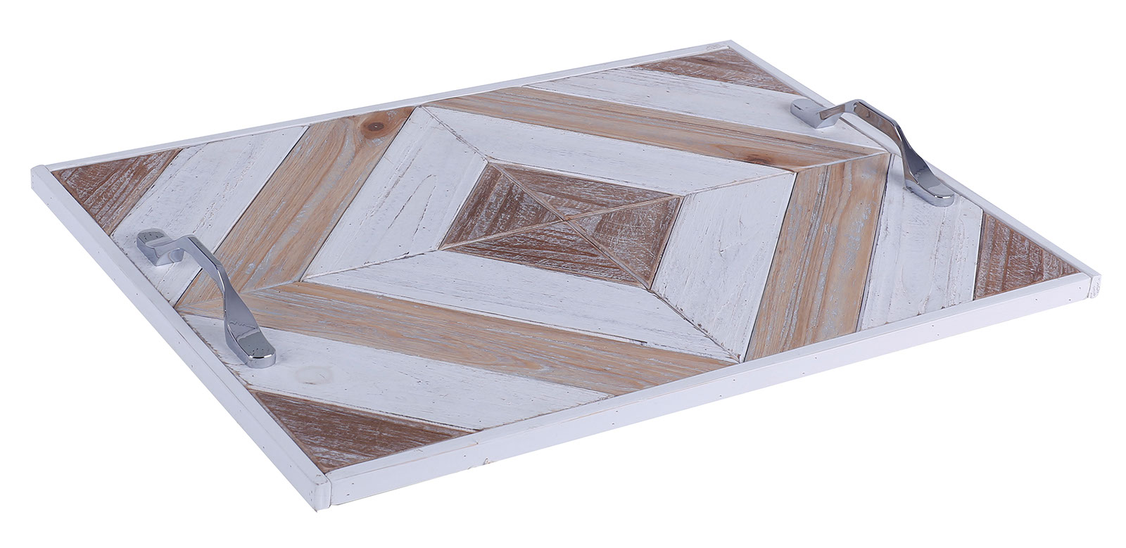 white wooden tray