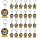 thumbnail image 1 of 30 Pieces Lion Keyring Keychains For Kids,mini Keychain,cartoon Cute Animal Keychain,party Gifts For Children Birthday Party Bag Fillers Prize Box For, 1 of 5