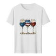 thumbnail image 4 of Awdenio Oversized Tshirts for Men 4Th of July Tshirt Funny USA Graphic Tops Patriotic Casual Short Sleeve Basic Tees, 4 of 5