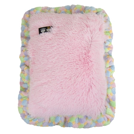 Bessie and Barnie Mesh Deluxe Ice Cream / Bubble Gum (Ruffles) Pet Dog Durable Crate Pad