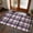 Purple, variant on Small Door Mat Indoor Outdoor 15.7"x23.6", Red Burlap Texture Absorbent Non Slip Entry Rug, Farmhouse Vintage Red Low Profile Welcome Mat for Front/Side Door Apartment Entrance Bathroom