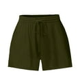 thumbnail image 2 of cfhntfmh High Waisted Shorts Women Casual Elastic Waist Drawstring Yoga Lounge Shorts Summer Loose Beach Shorts, 2 of 7