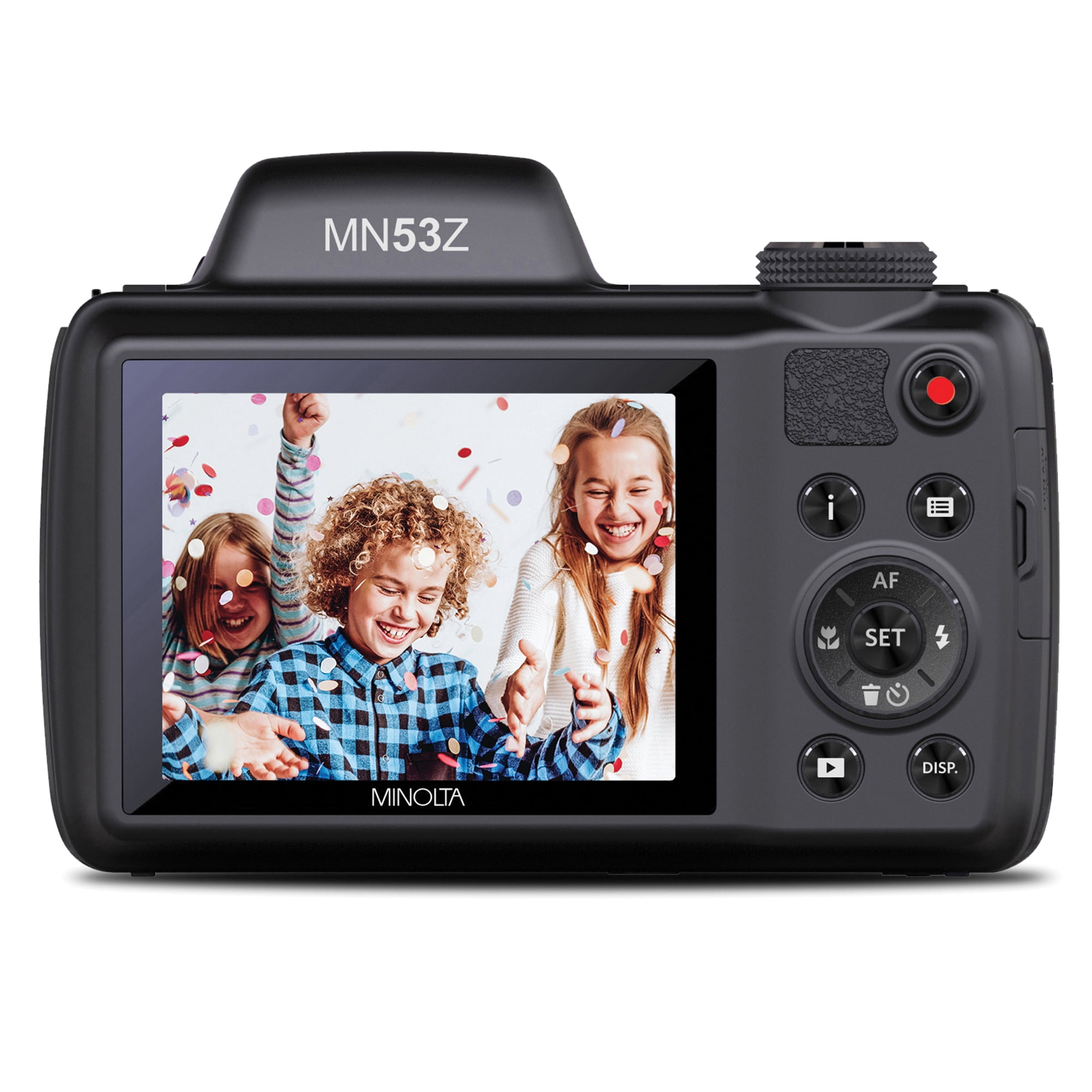Minolta MN53Z-BK 16.0-MP 53x Optical Zoom Camera, High-Resolution