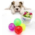 thumbnail image 3 of 5 Pcs Light-up Led Bite Ball Dog And Cat Flashing Sensory Fun Blinking Spiky Pet Toy, 3 of 5