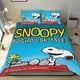 thumbnail image 1 of Snoopy Conjunto de sábanas temático, trío de piezas, cómodo y amigable con la piel, diseño único, regalo de decoración para el hogar para familiares, amigos y fans,173X218cm, 1 of 6