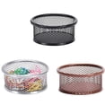 thumbnail image 3 of Methold Organizador de 4 clips de papel con forma de clip, multifuncional, de metal, para mantener el escritorio limpio, ideal para chinchetas Carpetas de archivos oro rosa, 3 of 6