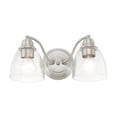 thumbnail image 3 of 15132-91 Livex Lighting Montgomery - 2 Light Bath Vanity In Transitional Style-7 Inches Tall and 13.5 Inches Wide-Brushed Nickel Finish, 3 of 14