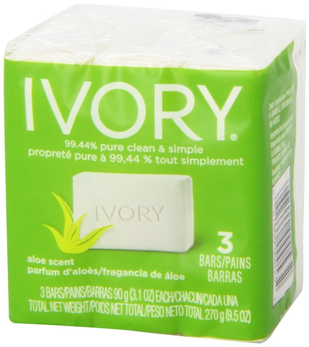 Ivory Bar Soap with Aloe 3 ea (Pack of 3)