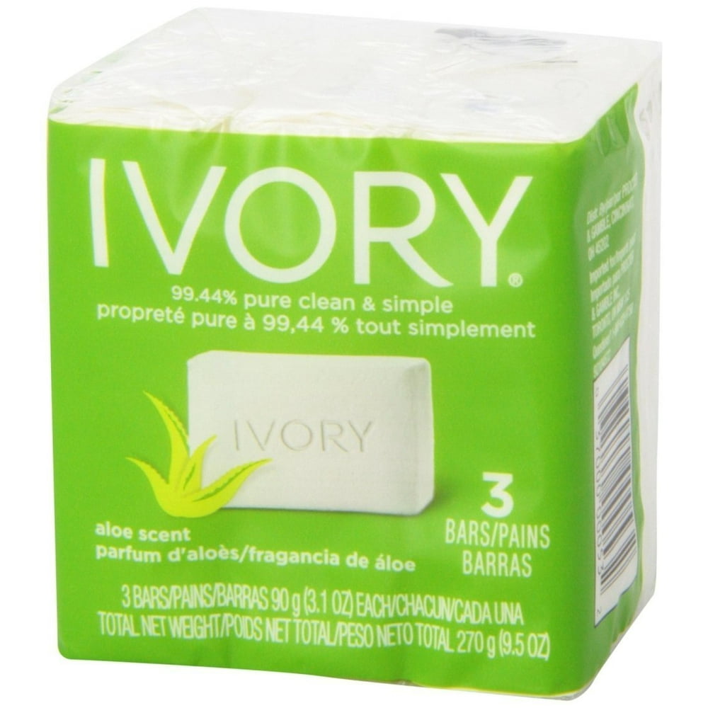 Ivory Bar Soap with Aloe 3 ea (Pack of 3)