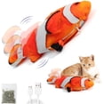 thumbnail image 1 of Juguete para gatos, juguetes electrónicos para peces para gatos, peces para gatos que se mueven con hierba gatera, juguete interactivo para gatitos, juguete para gatos recargable por USB, juguete, 1 of 5