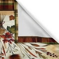 thumbnail image 4 of Ambesonne Rustic Valance & Curtain 3 Pcs Set, Leaves Wine Theme Grapes, 55"x45", Khaki Maroon Caramel, 4 of 7