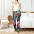 thumbnail image 4 of Cauagu Romantic Flamingo Pair Pajama Pants for Women Loose Fit Wide Leg Trouser Pants Casual Elastic Waist Drawstring Lounge Pants, 4 of 6