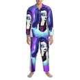 thumbnail image 3 of Goofa Monster High Pattern 2-piece Loungewear Set Men’s Sleepwear Set Soft PJs Cozy loungewear Comfy Sleep Set Winter Pajamas-Large, 3 of 7