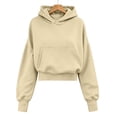 thumbnail image 3 of LckLvx Oversized Hoodie for Women Long Sleeve Drop Sholder Athletic Running Sweatshirt with Pockets, 3 of 5