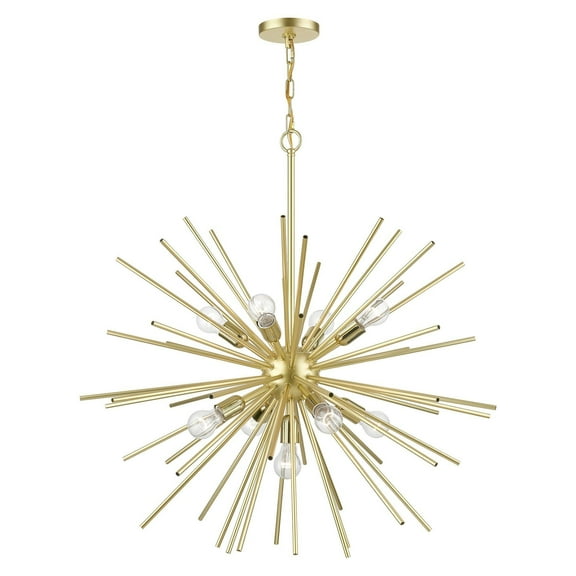 Livex Lighting - Tribeca - 9 Light Foyer Pendant In Sculptural Style-34.38