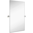 thumbnail image 1 of Hamilton Hills Large Pivot Rectangle Mirror with Oil Rubbed Bronze Wall Anchors | Silver, 1 of 12