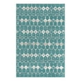 thumbnail image 3 of Unique Loom Outdoor Trellis Collection Area Rug - Cardak (6' x 9' Rectangle Teal/Ivory), 3 of 7