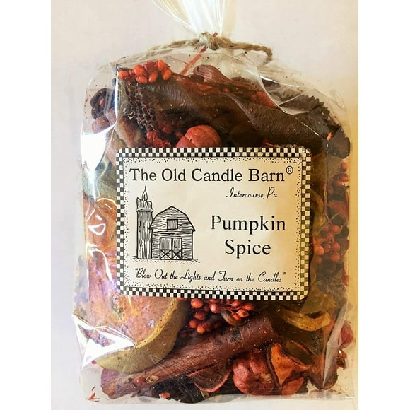 Pumpkin Spice Potpourri 4 Cup Bag - Perfect Fall Decoration or Bowl Filler - Beautiful Autumn Scent - -