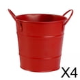 thumbnail image 1 of 4 Cubos Multifuncionales Para Glaseado De Patatas Fritas Con Asas Para El Hogar, Barbacoa, Cocina, Color Rojo, 1 of 10