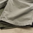 thumbnail image 7 of Caqnni Men's Classic Cargo Stretch Short(Z01-Grey,XL), 7 of 7