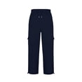 thumbnail image 4 of Pantalones de chándal anchos y holgados para hombre: cintura elástica con cordón, mezcla de lino, corte holgado con bolsillos laterales para yoga/running/uso informal., 4 of 4