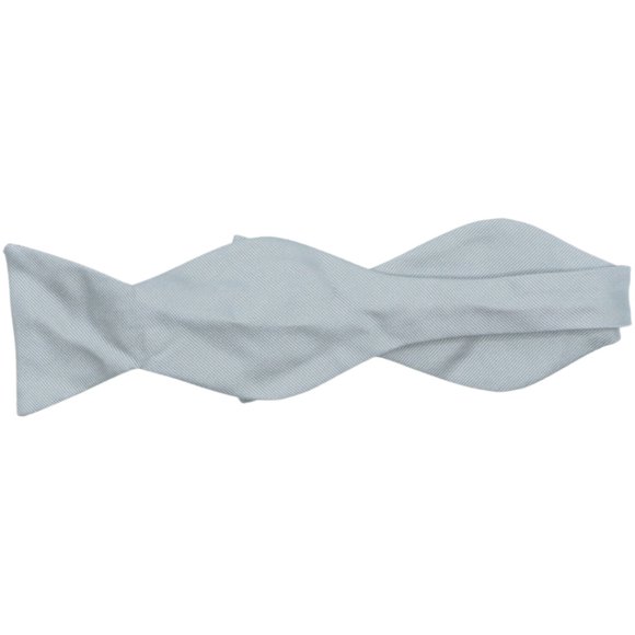 Carrot and Gibbs Men's Silver Grosgrain Bow Tie - One Size