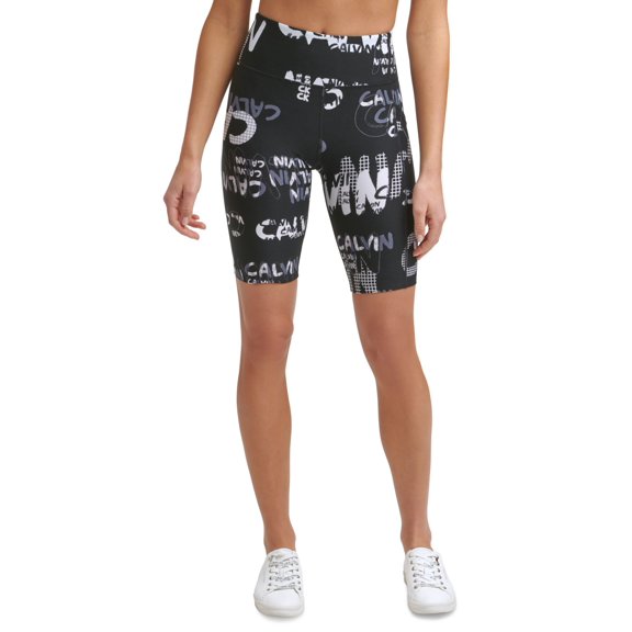 Calvin Klein Womens Performance High-Waist Bike Shorts