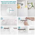 thumbnail image 3 of No Hook Shower Curtain with Built-in Rings - Retro Tropical Washable Waterproof Fabric Bathroom Curtains for Hotel,Rentals, Stall 36 X 72 Inch , Frog Coffee Mushroom Plant Green, 3 of 9
