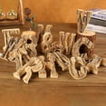 thumbnail image 3 of Visland English Alphabet Letters Wooden Number Home Decorative Mini Wood Embellishments Arts Crafts Display, 3 of 8