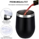 thumbnail image 2 of Vaso de vino con aislamiento al vacío, taza de viaje portátil para bebidas frías y calientes, aislamiento al vacío de doble pared que mantiene las bebidas frescas, acero inoxidable de grado, 2 of 6