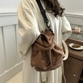 thumbnail image 2 of kurtrusly Bucket Bag With Built-in Large Capacity Stylish And Hardware Hooks Lightweight white, 2 of 6