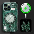 thumbnail image 2 of Compatible with iPhone 15 Pro Max Luminous Case Glow in The Darkness Noctiluncent Fluorescent Case with Wireless Charging for Women Men Slim Soft Bumper Protector Shockproof Phone Cover, Green, 2 of 13