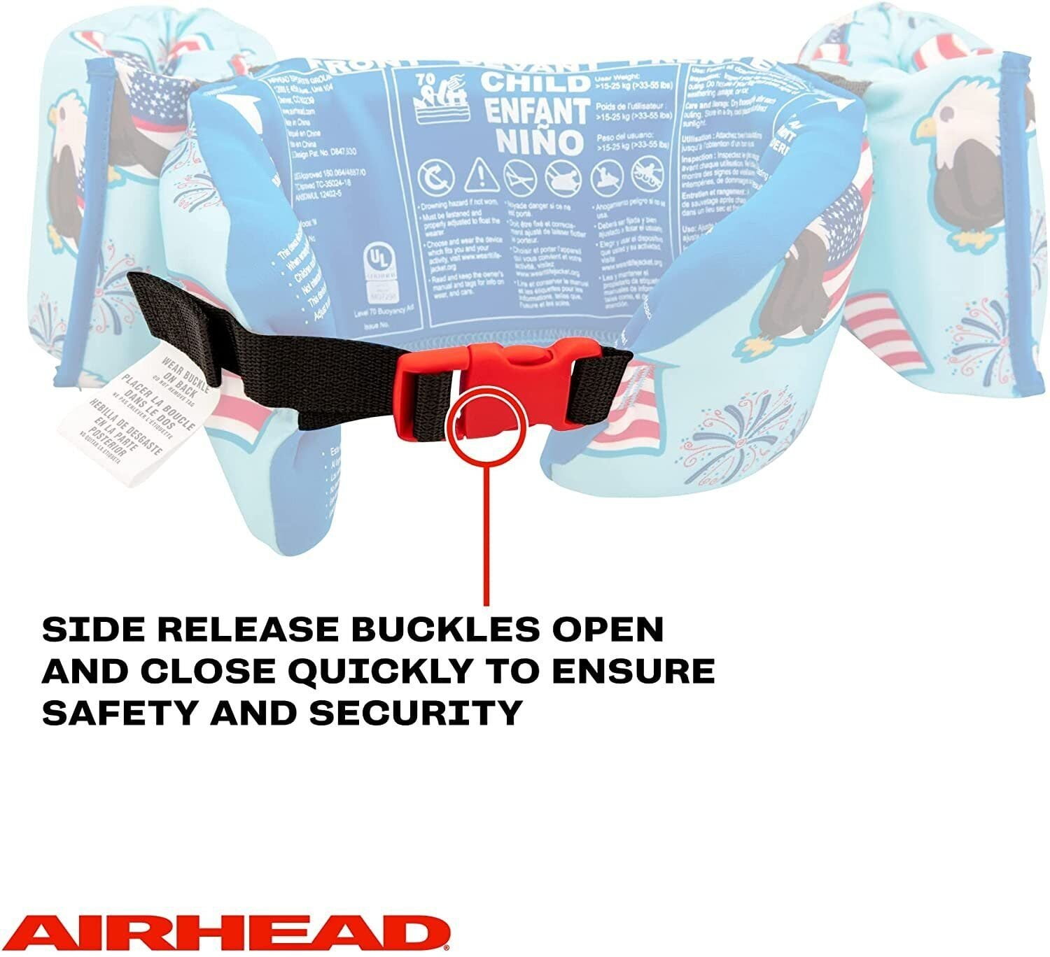 Airhead 10000-02-305 Water Otter Elite Child Life Vest - Freedom