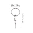 thumbnail image 2 of WESIEVYA 2Set Stainless Steel Boat Pin for Marine Usage Safety Mounting Clevis Shape 7.5X0.87X0.2In, 2 of 5