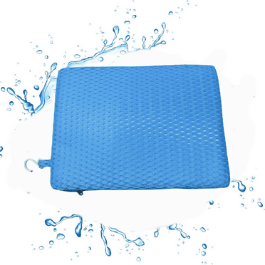 Shower Chair Seat Mat - 4D Mesh Soft Cushion Transfer Bench Pad Bath Stool Padded for Elderly Disabled Handicap,15.75 x 11.81*2.36in