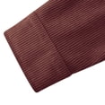 thumbnail image 7 of Yuanlook Women's Western Point Collar Corduroy Long Sleeve Shirt, Double Chest Pocket Full Button Roll Up Wrinkle Light Casual Tops S-XXL, 7 of 7