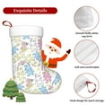 thumbnail image 5 of Daiia Cartoon Bunny Print Christmas Stocking，18"Large Knitted Xmas Stocking for Kids, Family Stocking for Fireplace Christmas Holiday Party Decoration, 5 of 7