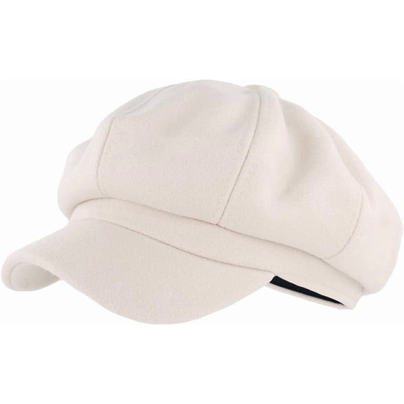 Women's Woolen Visor Beret Newsboy Hat Cabbie Cap for Winter