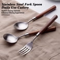 thumbnail image 2 of Homelife Stainless Steel Fork Spoon Kids Utensil BPA Free ABS Handle Cutlery for Home Hotel Kitchen Dining Parties Picnics Camping Wedding Receptions, 2 of 13