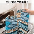 thumbnail image 5 of Blue and Orange Floral Boho Pattern Bathroom Rugs Mat,Non Slip Microfiber Bathroom Rug,Rubber Backing,Soft Bathroom Mats for Bathroom Floor,Tub and Shower,17x27in(43x68cm), 5 of 5