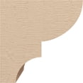 thumbnail image 3 of 6"W x 6"D x 6"H Wide Ridgewood Rough Cedar Woodgrain TimberThane Corbel, Primed Tan, 3 of 6
