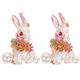 thumbnail image 1 of 2pcs Easter Brooch Bunny Pearl Design Corsage Decorative Brooch Dress Accessory, 1 of 3