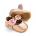 thumbnail image 2 of BESLY 0-18M Toddler Baby Girls Princess Leather Shoes Infant Moccasins Bow Wedding Dress Shoes, 2 of 4