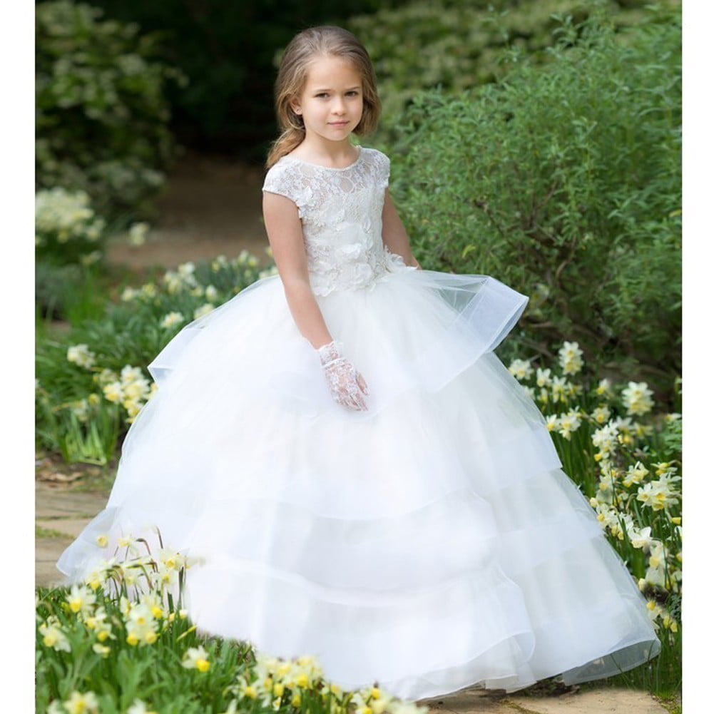 Infant 5 ~ Adult 6 Ivory Or White Satin Bridesmaid Flower Girl Communion Shoes