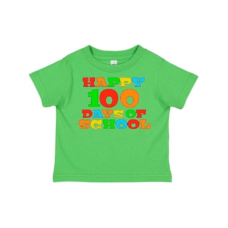 

Inktastic Happy 100 Days of School Gift Toddler Boy or Toddler Girl T-Shirt