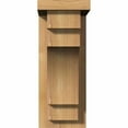 thumbnail image 2 of 5 1/2"W x 10"D x 14"H Mediterranean Smooth Corbel w/Backplate, Western Red Cedar, 2 of 9