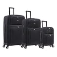 thumbnail image 1 of TOSCANO Gestore Ensemble de Valises Souples Légères 3 Pcs (21/28/32 Pouces), 4 Roues Pivotantes, Extensible - Noir, 1 of 5