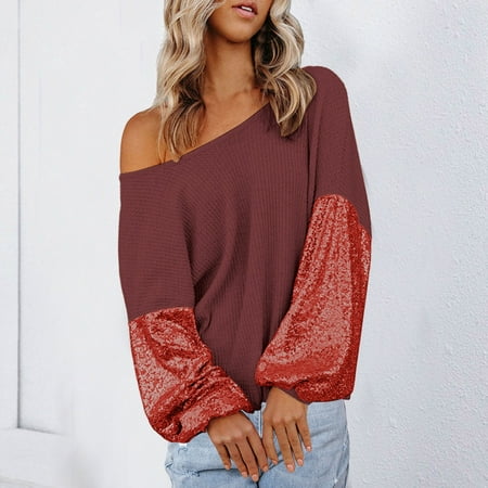 

Spf Shirts for Women Rash Guard Women Hooded Knitted Sweater New Style Workout Tops for Women Women s Rash Guard Shirts Red L