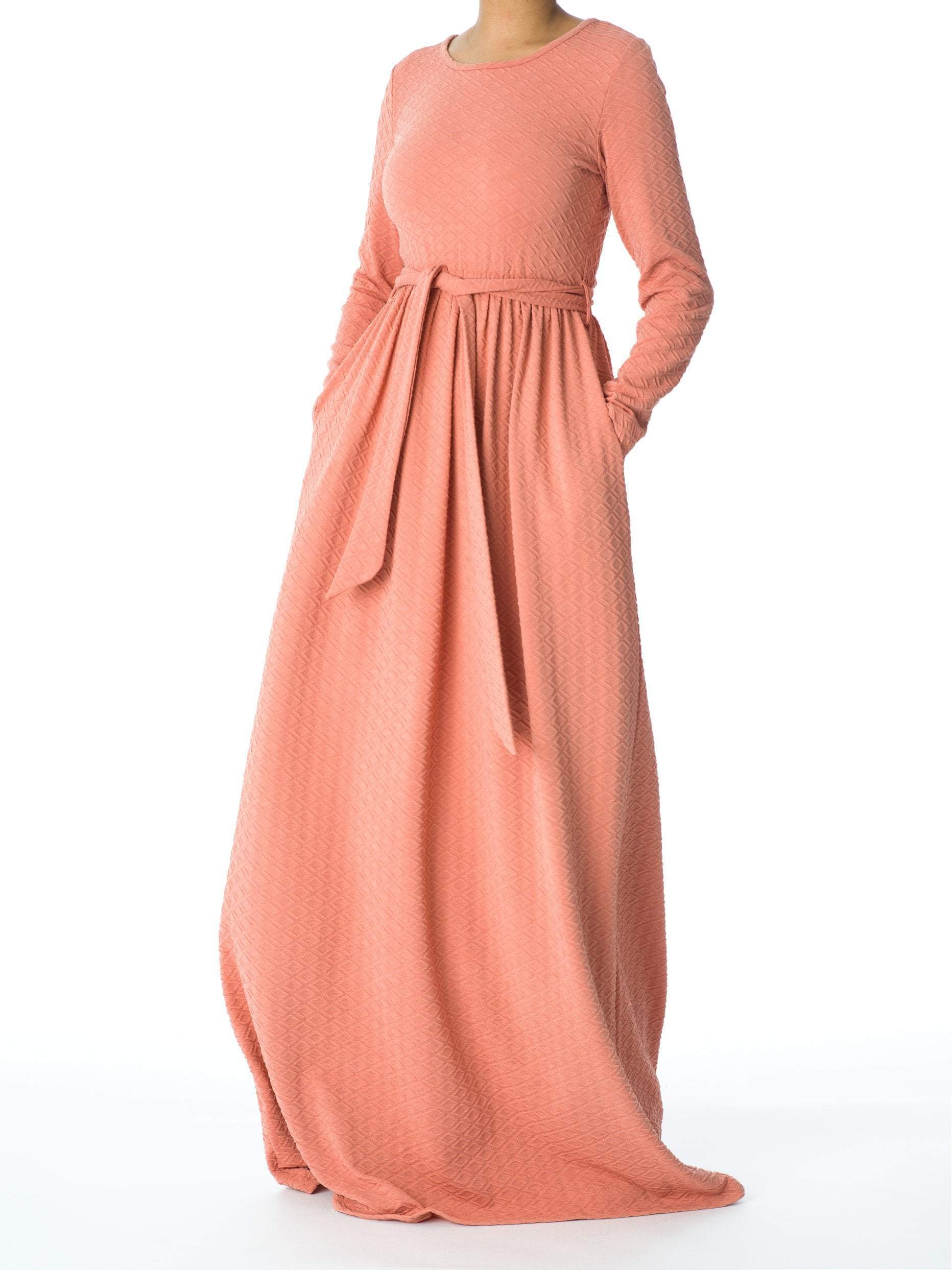 Blush TEXTURED PONTI-DI-ROMA DRESS 