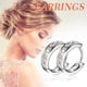 thumbnail image 1 of Fiudx Ofertas relámpago del día Pendientes clásicos e incrustaciones en circonitas brillantes para mujer, regalo de joyería, 1 of 4